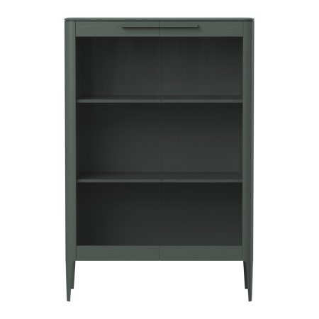 Витрина Type oak стеклянная высота 150 см (темно-серый)