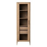 Витрина Type oak стеклянная высота 200 см L (натуральный дуб)