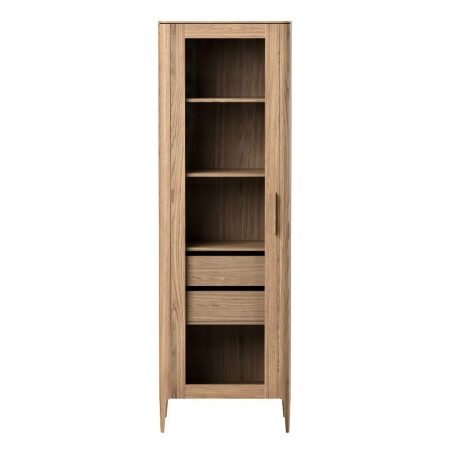 Витрина Type oak стеклянная высота 200 см L (натуральный дуб)