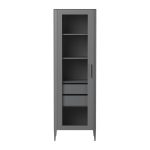 Витрина Type oak стеклянная высота 200 см L (серый)