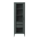 Витрина Type oak стеклянная высота 200 см L (темно-серый)