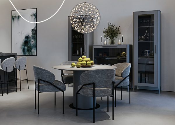 Витрина Type oak стеклянная высота 200 см L (темно-серый) — изображение 3