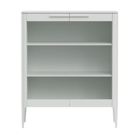 Витрина Type стеклянная высота 120 см (белый)