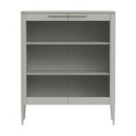 Витрина Type стеклянная высота 120 см (серо-бежевый)