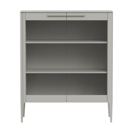 Витрина Type стеклянная высота 120 см (серо-бежевый)