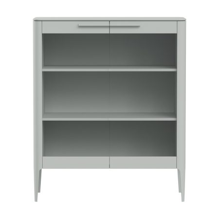 Витрина Type стеклянная высота 120 см (светло-серый)