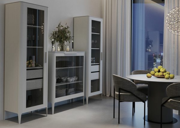 Витрина Type стеклянная высота 150 см (молочный) — изображение 4