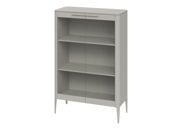 Витрина Type стеклянная высота 150 см (серо-бежевый) — изображение 2