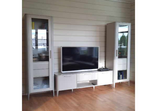 Витрина Type стеклянная высота 200 см L (серо-бежевый) — изображение 3