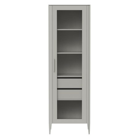 Витрина Type стеклянная высота 200 см R (серо-бежевый)