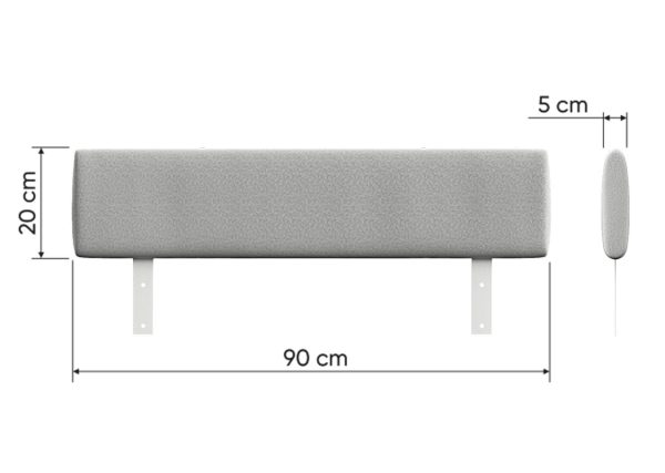 Защитный бортик для дивана-кровати KIDI Soft антивандальная ткань (бежевый) — изображение 4