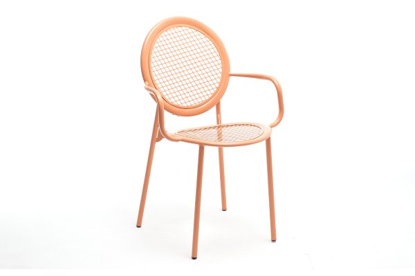 "Аполлон" стул стальной, цвет светло-коралловый — изображение 3