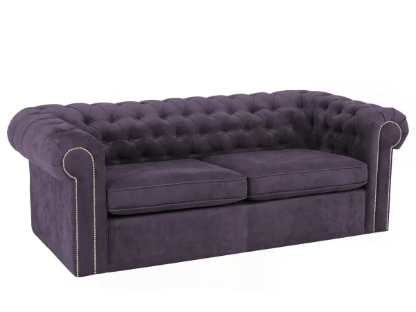 Диван-Chesterfield-без-механизма-1 Диван Chesterfield без механизма фиолетовый, черный — изображение 2