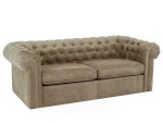 Диван Chesterfield без механизма светло-коричневый — изображение 2