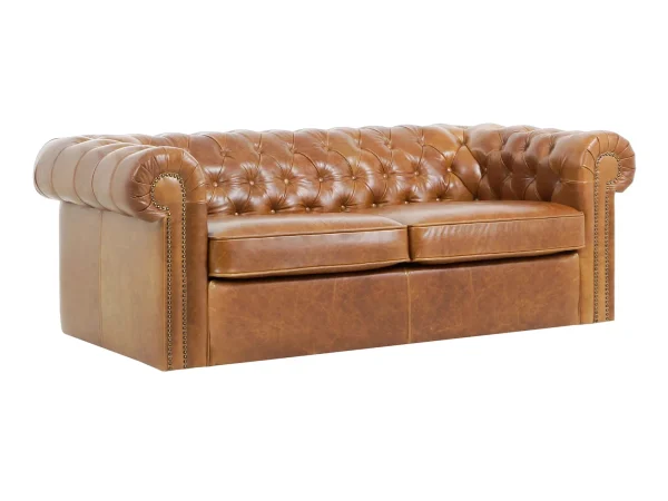 Диван Chesterfield без механизма коричневый — изображение 2
