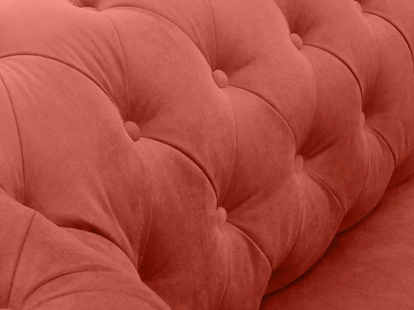 Диван Chesterfield без механизма красный — изображение 3