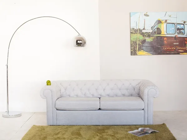 Диван Chesterfield без механизма белый — изображение 3