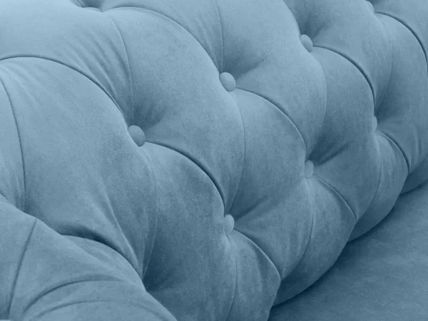Диван Chesterfield без механизма голубой — изображение 3