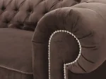Диван Chesterfield без механизма коричневый — изображение 3