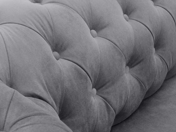 Диван Chesterfield без механизма серый — изображение 3