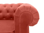 Диван Chesterfield без механизма красный — изображение 4