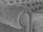 Диван Chesterfield без механизма серый — изображение 4