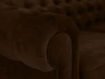Диван Chesterfield без механизма коричневый — изображение 4