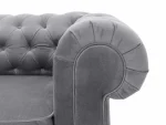 Диван Chesterfield без механизма серый — изображение 4