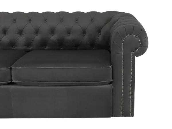 Диван Chesterfield с механизмом трансформации серый — изображение 3