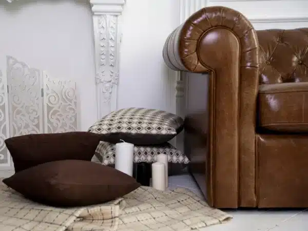 Диван Chesterfield с механизмом трансформации коричневый — изображение 3