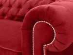 Диван Chesterfield с механизмом трансформации бордовый — изображение 4