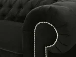 Диван Chesterfield с механизмом трансформации черный — изображение 4