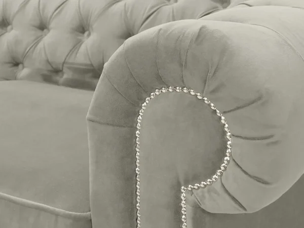 Диван Chesterfield с механизмом трансформации серый — изображение 4