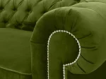 Диван Chesterfield с механизмом трансформации зеленый — изображение 4