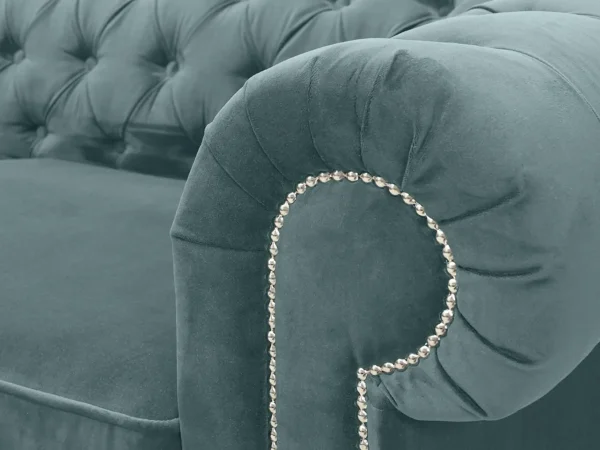 Диван Chesterfield с механизмом трансформации бирюзовый — изображение 4