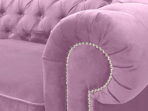 Диван Chesterfield с механизмом трансформации сиреневый — изображение 4