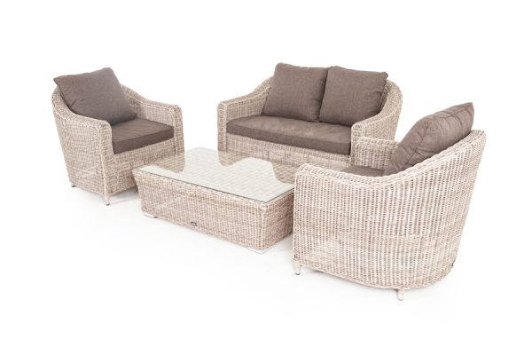 "Кон Панна" лаунж-зона из искусственного ротанга, цвет бежевый — изображение 3