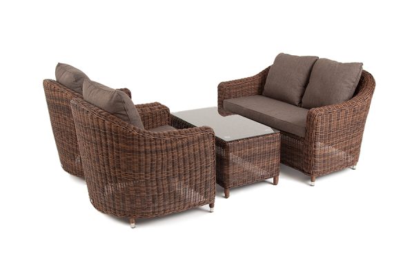 "Кон Панна" лаунж-зона из искусственного ротанга, цвет коричневый — изображение 4