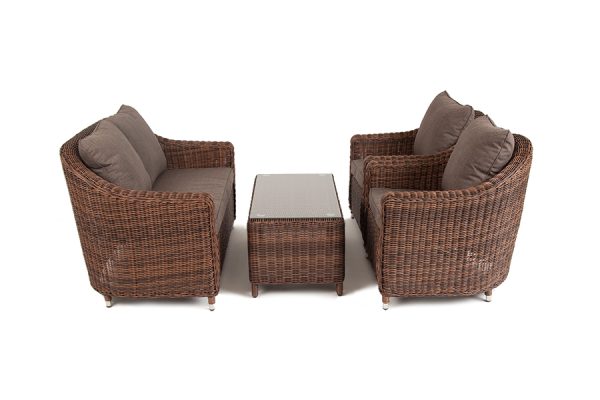 "Кон Панна" лаунж-зона из искусственного ротанга, цвет коричневый — изображение 5