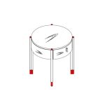 Прикроватная тумбочка BENISSA, MOD INTERIORS — изображение 3