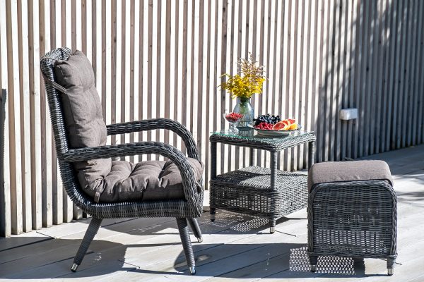 "Толедо" лаунж-зона из искусственного ротанга, цвет графит — изображение 5