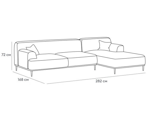 Диван Portofino розовый — изображение 3