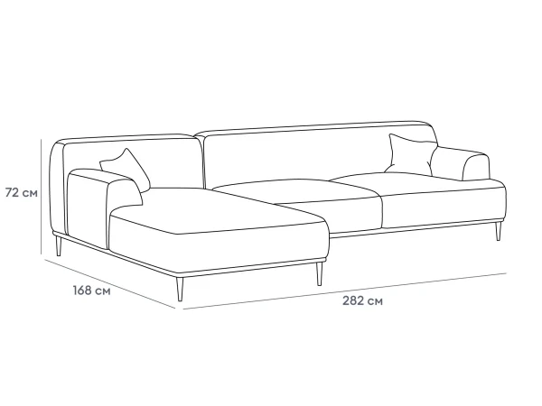 Диван Portofino темно-серый — изображение 3