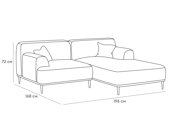 Диван Portofino коричневый — изображение 3