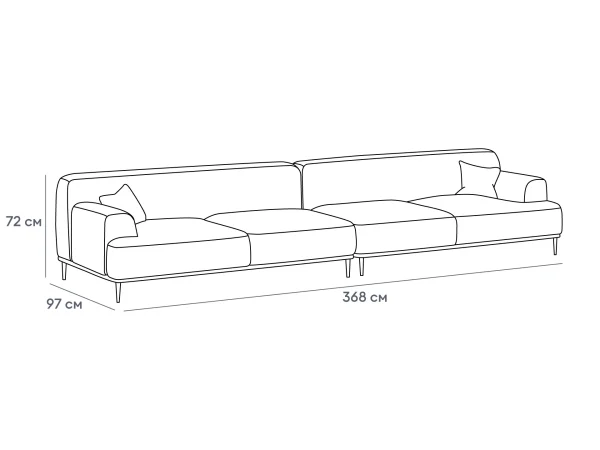 Диван Portofino бежевый — изображение 3