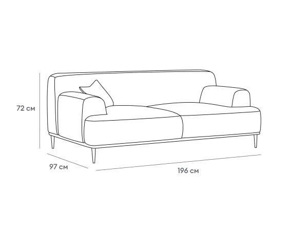 Диван Portofino 2-х местный зеленый — изображение 3