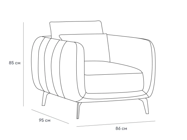 Кресло Amsterdam коричневый — изображение 3