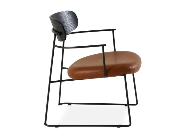 Кресло lamia коричневый, черный — изображение 3