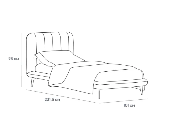 Кровать Amsterdam терракотовый — изображение 3