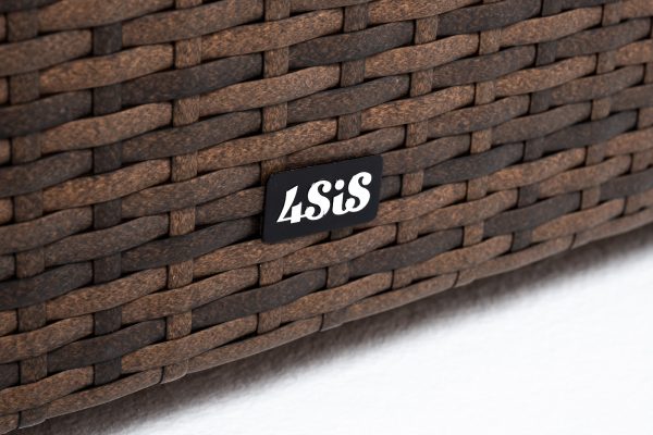 "Лунго" кашпо для цветов большое плетеное из искусственного ротанга, цвет бежевый — изображение 5